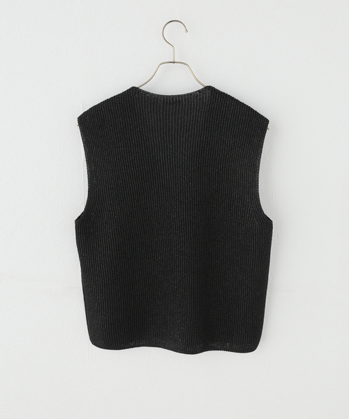 IENA(イエナ)の「PURLAM/プラム AZE Vest ベスト PU126-MVE 01(ベスト・レディース・ブラック・FREE)」の6枚目の写真