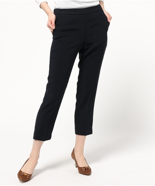 31 Sons de mode（トランテアン　ソン　ドゥ　モード）の「ダブルクロスロングパンツ（その他パンツ・レディース・オフホワイト/ベージュ/ネイビー・36/38）」の3枚目の写真