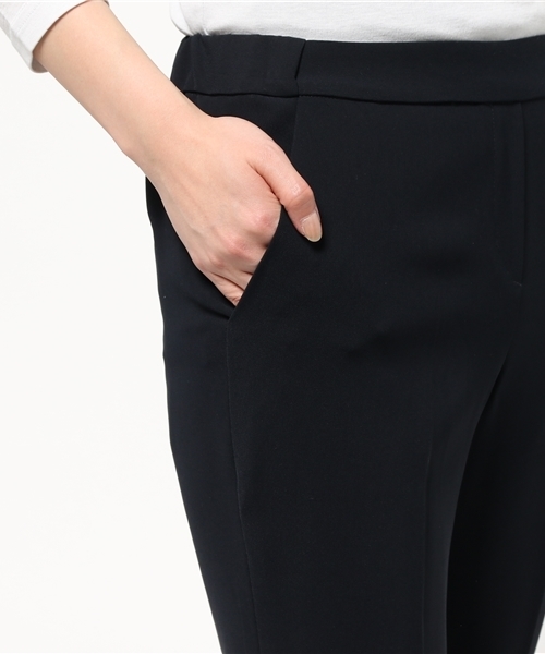 31 Sons de mode（トランテアン　ソン　ドゥ　モード）の「ダブルクロスロングパンツ（その他パンツ・レディース・オフホワイト/ベージュ/ネイビー・36/38）」の8枚目の写真