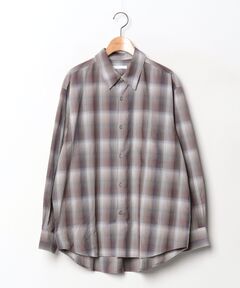 2WAY OVER OMBRE CHECK SHIRTS（シャツ/ブラウス）｜CLANE（クラネ）の