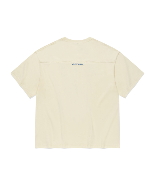 Wacky WiLLy(ワッキーウィリー)の「切り替えタイポ半袖Tシャツクリーム(Tシャツ/カットソー・レディース・その他・SMALL/MEDIUM/LARGE/X-LARGE)」の3枚目の写真