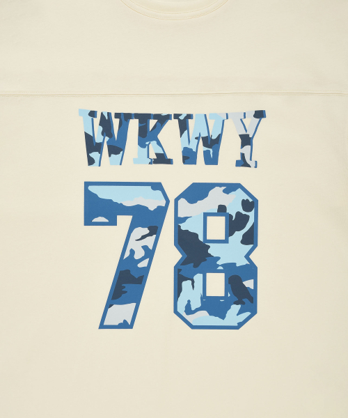 Wacky WiLLy(ワッキーウィリー)の「切り替えタイポ半袖Tシャツクリーム(Tシャツ/カットソー・レディース・その他・SMALL/MEDIUM/LARGE/X-LARGE)」の5枚目の写真