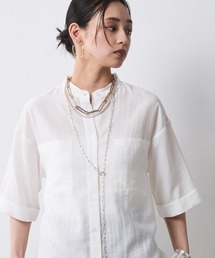 レーヨン麻シャツチュニック＜大きいサイズ有＞シックスタイル