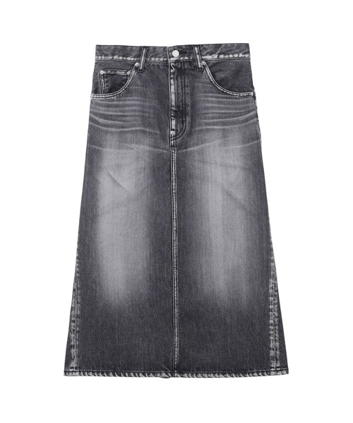 JOHN LAWRENCE SULLIVAN デニムスカート JOHN LAWRENCE SULLIVAN/ジョンローレンスサリバン】WASHED DENIM