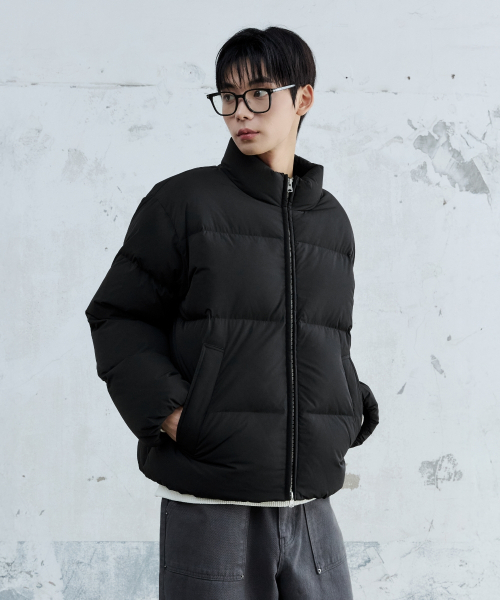BASIC SHORT PUFFER DOWN JACKET BLACK（ダウンジャケット/コート