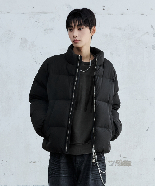 MAISON MINED(メゾンミネド)の「BASIC SHORT PUFFER DOWN JACKET BLACK(ダウンジャケット/コート・メンズ・その他・SMALL/MEDIUM/LARGE)」の5枚目の写真