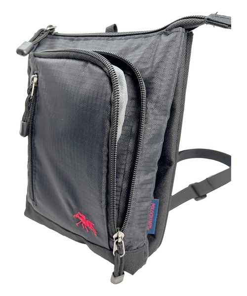 POLOCHAMPS(ポロチャンプス)の「POLOCHAMPS/ポロチャンプス 3ルーム 多機能シザーケース/ミニショルダー/ウェストポーチ/リップストップ(ショルダーバッグ・メンズ・ブラック/グレー・FREE)」の10枚目の写真