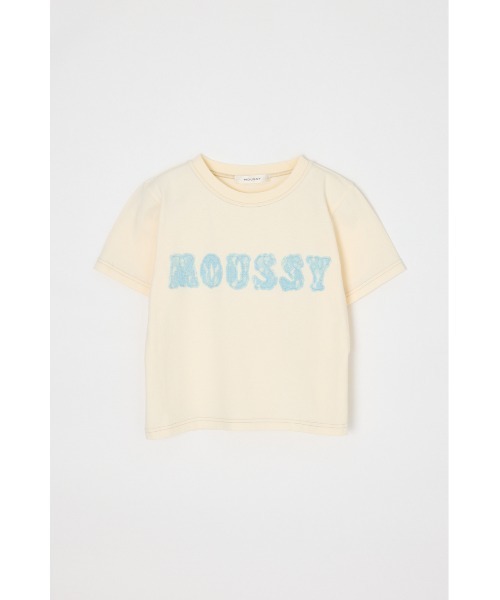 MOUSSY(マウジー)の「【ZOZO・一部店舗限定】PATCH LACE MOUSSY TINY Tシャツ(Tシャツ/カットソー・レディース・ブラック/オフホワイト/ブルー・FREE)」の6枚目の写真