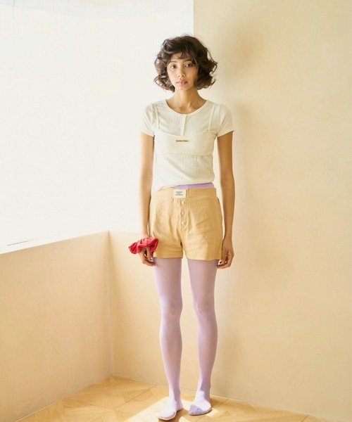 common gull products.(コモンガルプロダクツ)の「若葉雨とアイレットTシャツ(Tシャツ/カットソー・レディース・ホワイト系/ミント/グレー系・LARGE/MEDIUM/SMALL)」の14枚目の写真