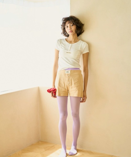 common gull products.(コモンガルプロダクツ)の「若葉雨とアイレットTシャツ(Tシャツ/カットソー・レディース・ホワイト系/ミント/グレー系・LARGE/MEDIUM/SMALL)」の15枚目の写真