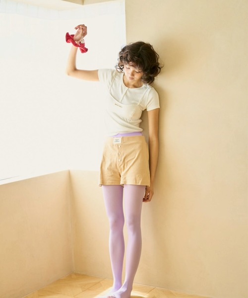 common gull products.(コモンガルプロダクツ)の「若葉雨とアイレットTシャツ(Tシャツ/カットソー・レディース・ホワイト系/ミント/グレー系・LARGE/MEDIUM/SMALL)」の18枚目の写真