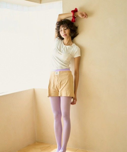 common gull products.(コモンガルプロダクツ)の「若葉雨とアイレットTシャツ(Tシャツ/カットソー・レディース・ホワイト系/ミント/グレー系・LARGE/MEDIUM/SMALL)」の19枚目の写真