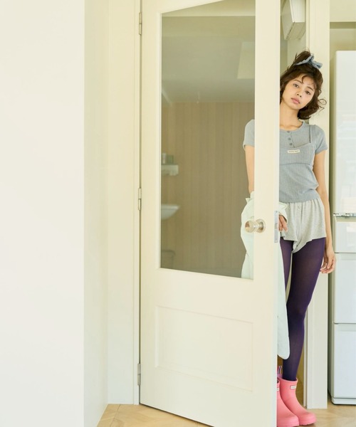 common gull products.(コモンガルプロダクツ)の「若葉雨とアイレットTシャツ(Tシャツ/カットソー・レディース・ホワイト系/ミント/グレー系・LARGE/MEDIUM/SMALL)」の12枚目の写真