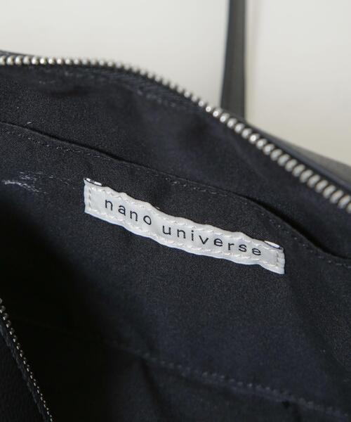 NANO universe(ナノユニバース)の「【500mlペットボトル収納可】ツーハンドルスクエアショルダー&ボディーバッグ(ショルダーバッグ・レディース・ブラック/アイボリー/ベージュ・F)」の17枚目の写真