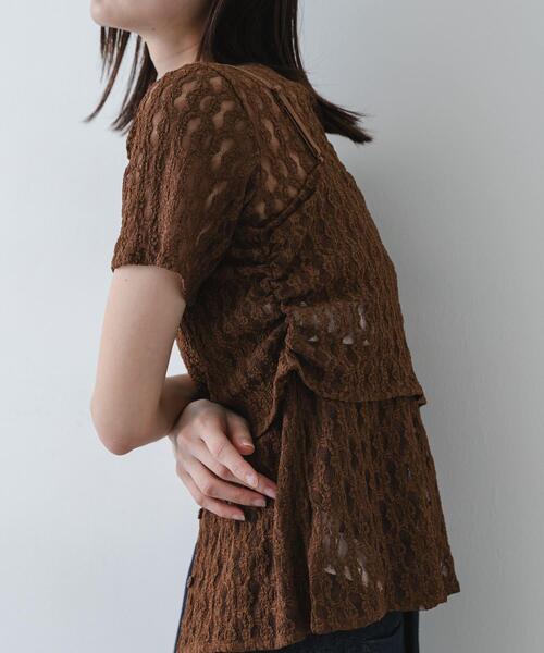 SENSE OF PLACE by URBAN RESEARCH(センスオブプレイスバイアーバンリサーチ)の「レースビスチェアンサンブルカットトップ(Tシャツ/カットソー・レディース・ブラック/ブラウン/アイボリー・ONE)」の16枚目の写真