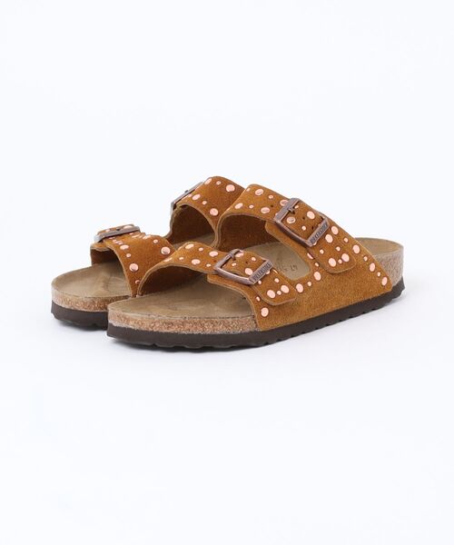 1度試し履きのみの美品【ビルケンシュトック】アリゾナ　ミンク　スエード ビルケンシュトック 1031731 Arizona Rivet LEVE Mink 【NARROW幅