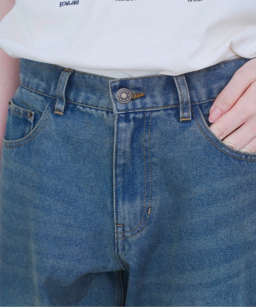 Zooodle(ズードル)の「Damaged wide denim pants - ダメージワイドデニムパンツ -(デニムパンツ・メンズ・ブルー/ブラック・MEDIUM/LARGE)」の12枚目の写真