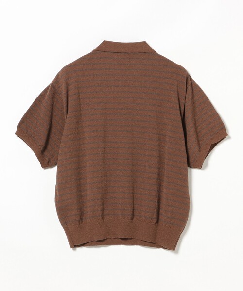 BEAMS HEART(ビームスハート)の「【7/9値下げ】ブークレ ボーダー スキッパー ニットポロシャツ(ポロシャツ・メンズ・ブラウン/レッド系その他7・SMALL/MEDIUM/LARGE)」の12枚目の写真