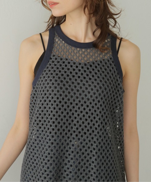 CLEIO(クレイオ)の「【CLEIO】メッシュアメリカンスリーブワンピース MESH AMERICAN SLEEVE ONE-PIECE(ワンピース・レディース・ブラウン/チャコールグレー/アイボリー・FREE)」の22枚目の写真