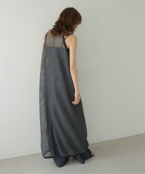 CLEIO(クレイオ)の「【CLEIO】メッシュアメリカンスリーブワンピース MESH AMERICAN SLEEVE ONE-PIECE(ワンピース・レディース・ブラウン/チャコールグレー/アイボリー・FREE)」の18枚目の写真