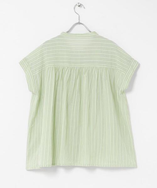 URBAN RESEARCH Sonny Label（アーバンリサーチサニーレーベル）の「ドビーストライプフリルフレンチシャツ（シャツ/ブラウス・レディース・ミント/グレー/ブルー・FREE）」の21枚目の写真