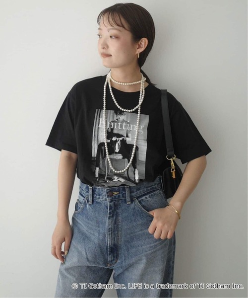 GOOD ROCK SPEED(グッドロックスピード)の「《追加3》GOOD ROCK SPEED SLOBE別注 LIFE PC PHOTO TEE(Tシャツ/カットソー・レディース・ホワイト/ブラック・FREE)」の6枚目の写真
