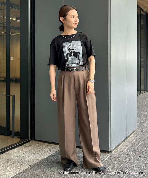 GOOD ROCK SPEED(グッドロックスピード)の「《追加3》GOOD ROCK SPEED SLOBE別注 LIFE PC PHOTO TEE(Tシャツ/カットソー・レディース・ホワイト/ブラック・FREE)」の9枚目の写真