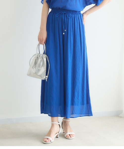 KATHARINE ROSS（キャサリンロス）の「【接触冷感/UV】ウォッシャブルワイドパンツ（その他パンツ・レディース・ブラウン/ブルー/ブラック・FREE）」の3枚目の写真