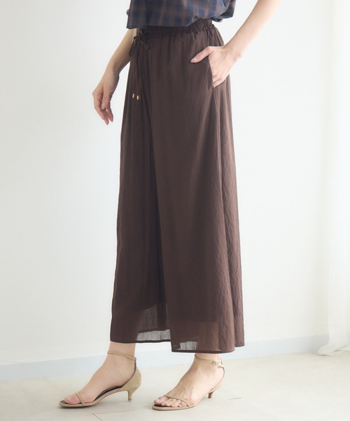 KATHARINE ROSS（キャサリンロス）の「【接触冷感/UV】ウォッシャブルワイドパンツ（その他パンツ・レディース・ブラウン/ブルー/ブラック・FREE）」の11枚目の写真