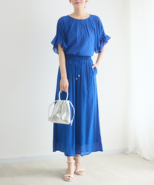 KATHARINE ROSS（キャサリンロス）の「【接触冷感/UV】ウォッシャブルワイドパンツ（その他パンツ・レディース・ブラウン/ブルー/ブラック・FREE）」の21枚目の写真