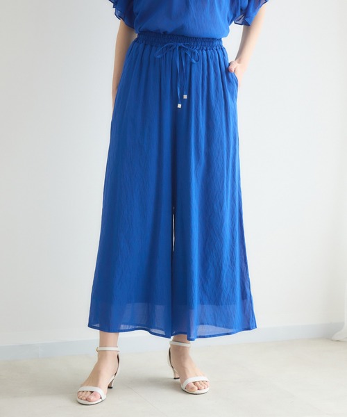 KATHARINE ROSS（キャサリンロス）の「【接触冷感/UV】ウォッシャブルワイドパンツ（その他パンツ・レディース・ブラウン/ブルー/ブラック・FREE）」の16枚目の写真