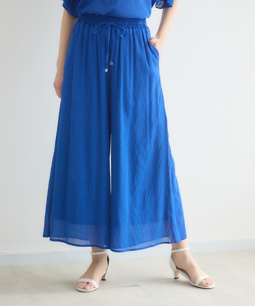 KATHARINE ROSS（キャサリンロス）の「【接触冷感/UV】ウォッシャブルワイドパンツ（その他パンツ・レディース・ブラウン/ブルー/ブラック・FREE）」の17枚目の写真