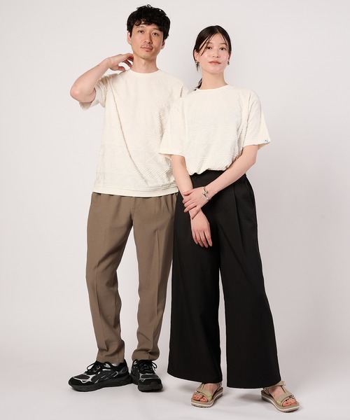 Arnold Palmer（アーノルドパーマー）の「シェア アンブレラ パイルジャガード Tシャツ（Tシャツ/カットソー・レディース・アイボリー/チャコールグレー/ベージュ・LL/XS/L/M/S）」の5枚目の写真