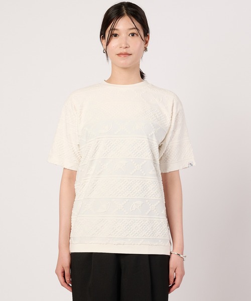 Arnold Palmer（アーノルドパーマー）の「シェア アンブレラ パイルジャガード Tシャツ（Tシャツ/カットソー・レディース・アイボリー/チャコールグレー/ベージュ・LL/XS/L/M/S）」の16枚目の写真