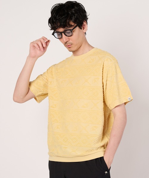 Arnold Palmer（アーノルドパーマー）の「シェア アンブレラ パイルジャガード Tシャツ（Tシャツ/カットソー・レディース・アイボリー/チャコールグレー/ベージュ・LL/XS/L/M/S）」の14枚目の写真