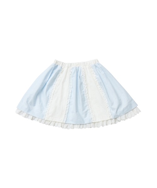 Lolime by mellfy memory(ロリミー バイ メルフィーメモリー)の「stripe frill flare skirt(スカート・レディース・ブルー/ピンク・M/LL)」の18枚目の写真
