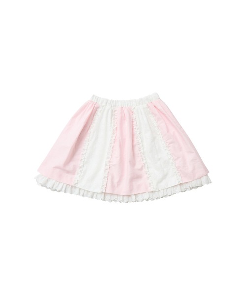 Lolime by mellfy memory(ロリミー バイ メルフィーメモリー)の「stripe frill flare skirt(スカート・レディース・ブルー/ピンク・M/LL)」の19枚目の写真