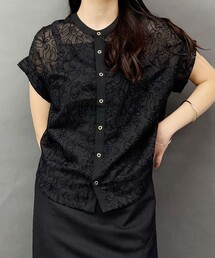 NICOLE white | 2WAYコード刺繍ブラウス(シャツ/ブラウス)