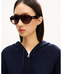 KENZO | 'KENZO Signature' ニット ジップアップ フーディー イン コットン ウール(カーディガン/ボレロ)