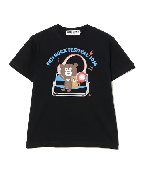 Ray BEAMS(レイビームス)の「〈WOMEN〉FUJI ROCK FESTIVAL'26 / The Wonderful! design works. / BIG HEADPHONES BEAR TEE(WEB限定)(Tシャツ/カットソー・レディース・ブラック・SMALL)」の6枚目の写真
