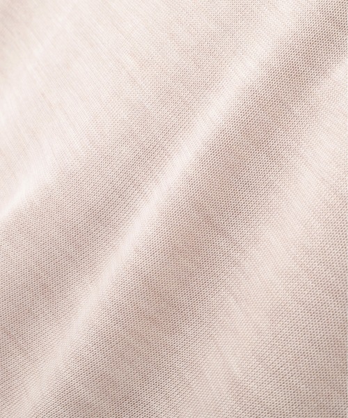 MARGARET HOWELL（マーガレットハウエル）の「WASHABLE SILK COTTON（ニット/セーター・レディース・ボルドー/ライトベージュ・2）」の6枚目の写真
