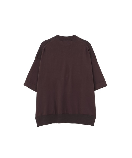 MARGARET HOWELL（マーガレットハウエル）の「WASHABLE SILK COTTON（ニット/セーター・レディース・ボルドー/ライトベージュ・2）」の9枚目の写真