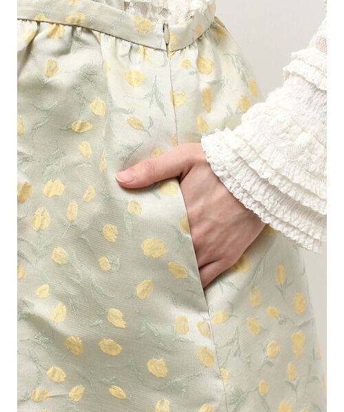 merry jenny(メリージェニー)の「apron jacquardワンピース(ワンピース・レディース・イエロー/アイボリー・FREE)」の12枚目の写真