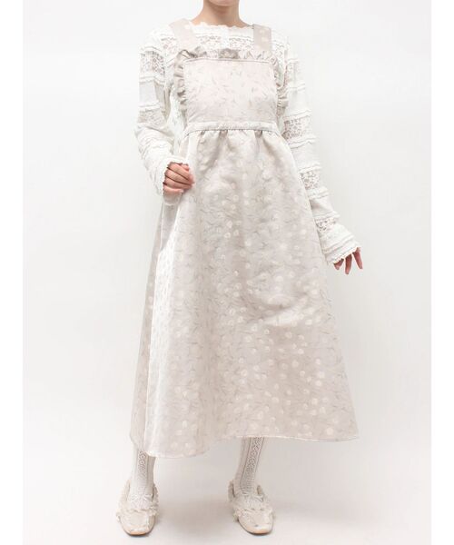 merry jenny(メリージェニー)の「apron jacquardワンピース(ワンピース・レディース・イエロー/アイボリー・FREE)」の19枚目の写真