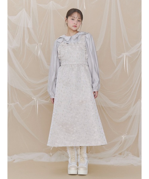 merry jenny(メリージェニー)の「apron jacquardワンピース(ワンピース・レディース・イエロー/アイボリー・FREE)」の22枚目の写真