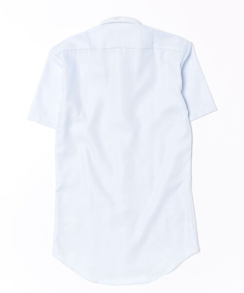 TOKYO SHIRTS(トウキョウシャツ)の「【超形態安定】【接触冷感】 形態安定ノンアイロン ボタンダウン 半袖ビジネスワイシャツ(ビジネスシャツ・メンズ・サックスブルー・首回り42cm/首回り43cm/首回り37cm/首回り39cm/首回り41cm)」の7枚目の写真
