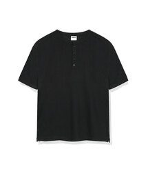 ベールワッフルヘンリーネック半袖Tシャツ3カラー[NSSR_1001]