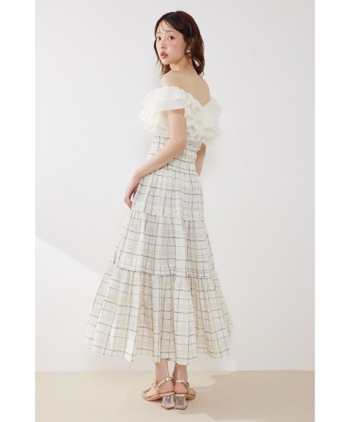 rienda（リエンダ）の「オフショルフリルカットトップス　夏服（Tシャツ/カットソー・レディース・ライトイエロー/ブラック/ホワイト・FREE）」の17枚目の写真