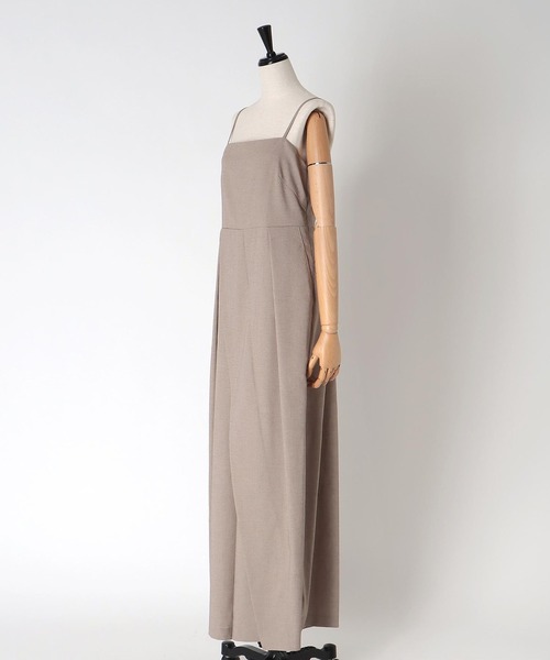 DRESSLAVE(ドレスレイブ)の「dobby asymmetric all in one(ドビーアシンメトリーオールインワン)(サロペット/オーバーオール・レディース・ベージュ/ブラック・38)」の13枚目の写真