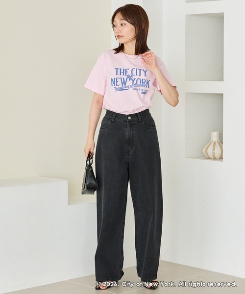 GOOD ROCK SPEED（グッドロックスピード）の「【GOOD ROCK SPEED】NYC｜NEW YORK CITY ロゴプリントTシャツ（Tシャツ/カットソー・レディース・ピンク/ブルー/ホワイト・F）」の12枚目の写真